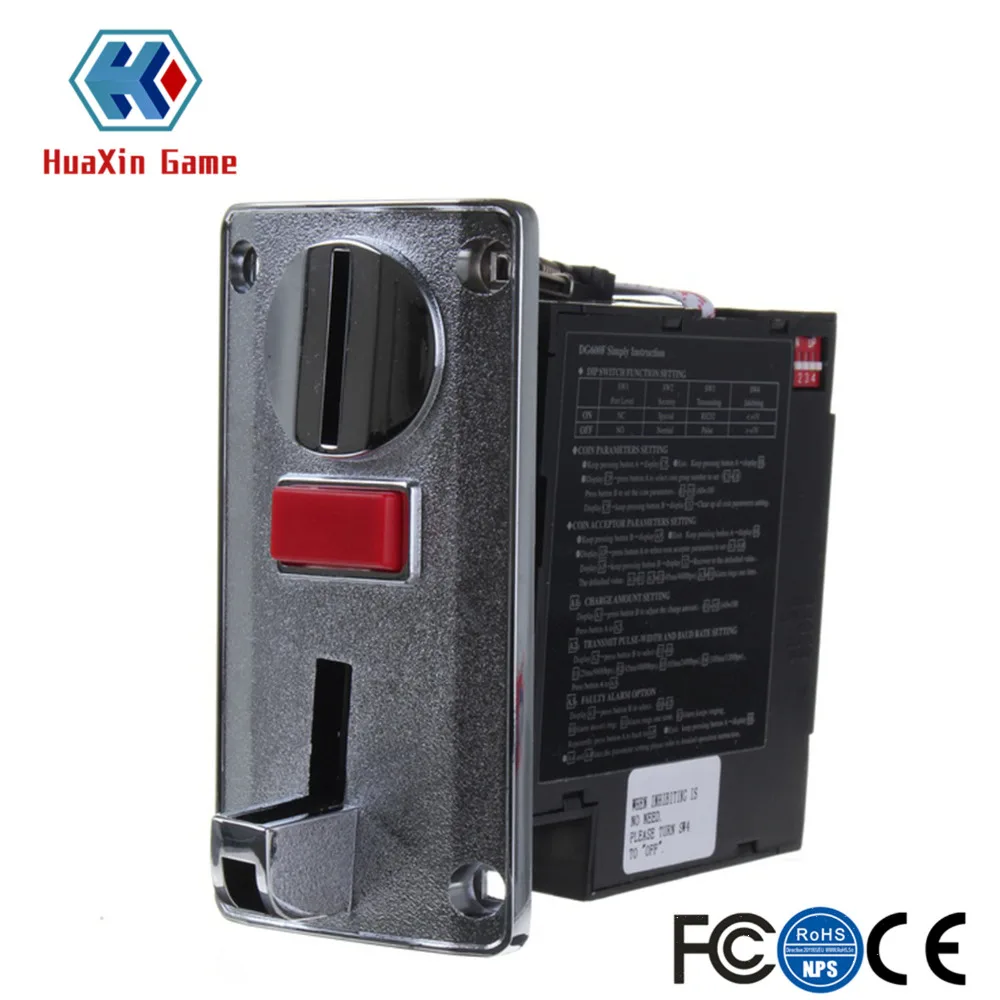 Electronic Multi-Coin Acceptor Vending Hine CPU Coin Selector, Currency Control Board Kit, DG 600F