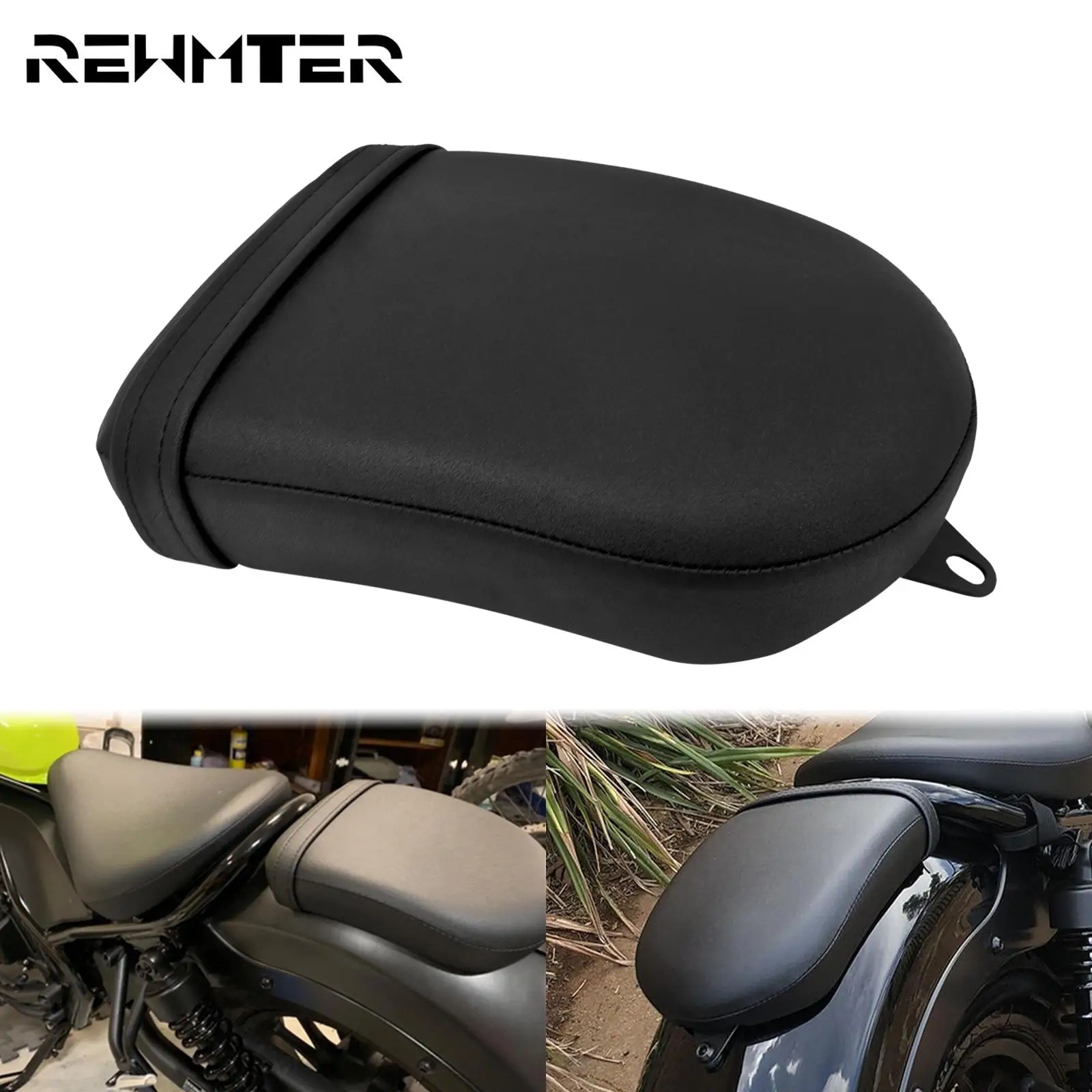 

Motorcycle Rear Passenger Seat Cushion Black Pillion Pad Cover For Honda Rebel CMX 300 500 CMX300 CMX500 2017-2020 2018 2019