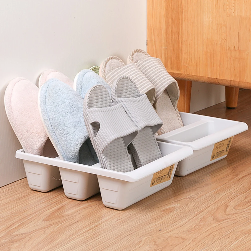 Shoe Storage Organizer Shoe Box Creative Upright Shoe Storage Box Plastic Organizer Dustproof Shoe White Shoe Rack Storage