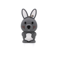 New Creative Animal Rabbit Usb Flash Drive Pendrive Memory Stick Cute Pen Drive Usb 2.0 4GB 8G 16GB 32GB 64GB U Disk Lovely Gift