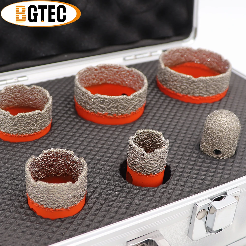 BGTEC 1set 20/28/35/45/50/F20/SDS لقم حفر الماس الأساسية مع صندوق 5/8-11 لقم ثقب المنشار