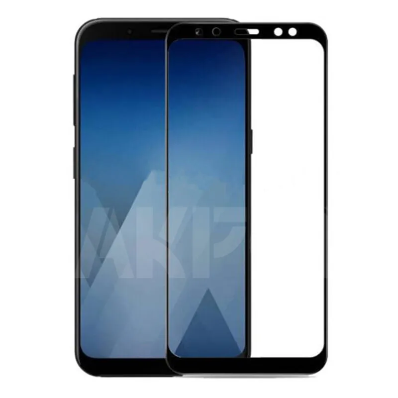 9D Tempered Glass on For Samsung Galaxy A5 A7 A9 J2 J3 J7 J8 2018 Glass A6 A8 J4 J6 Plus 2018 Screen Protector Glass Film Case