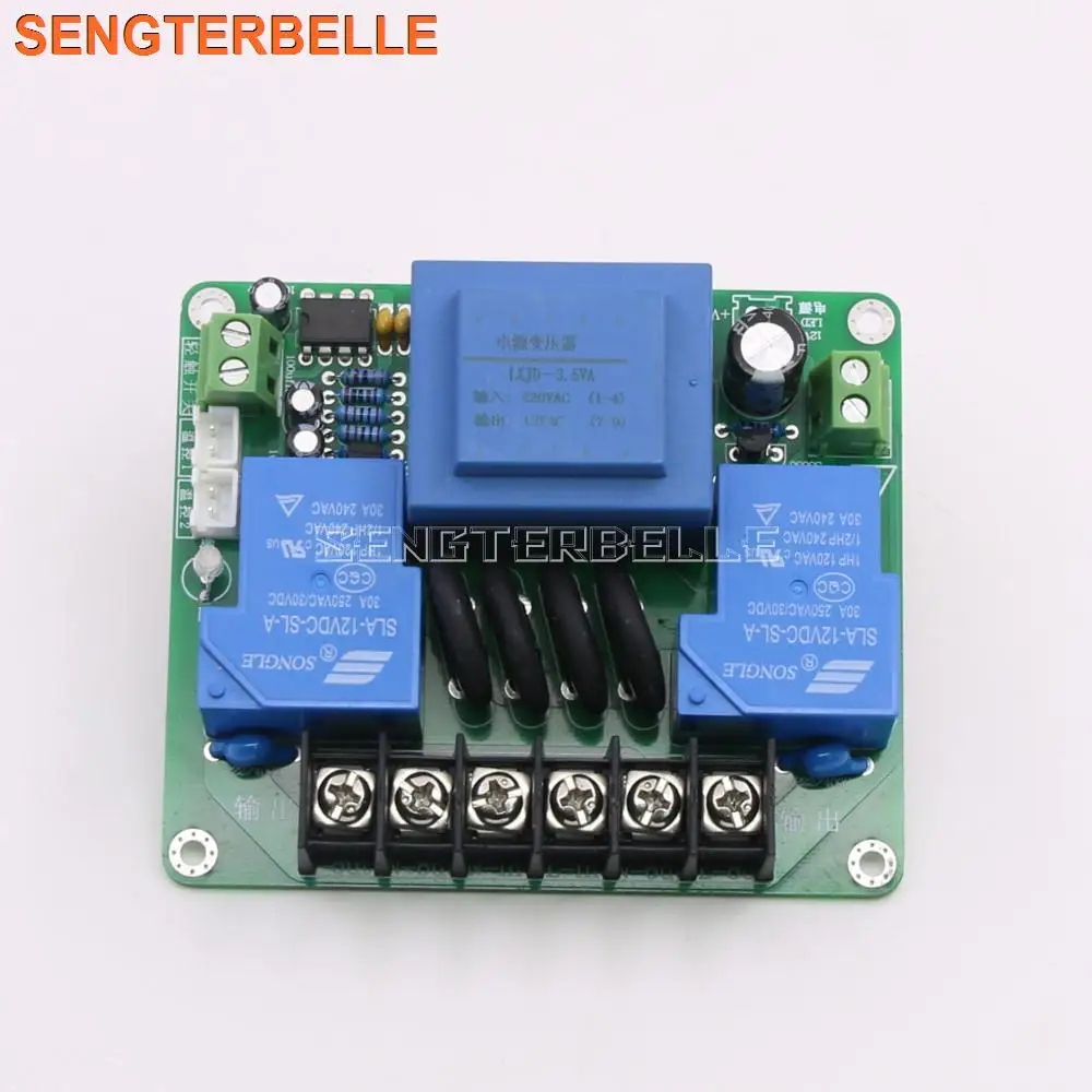 New Class A Amplifier Power Soft Start Delay Temperature Protection Board 220V 30A