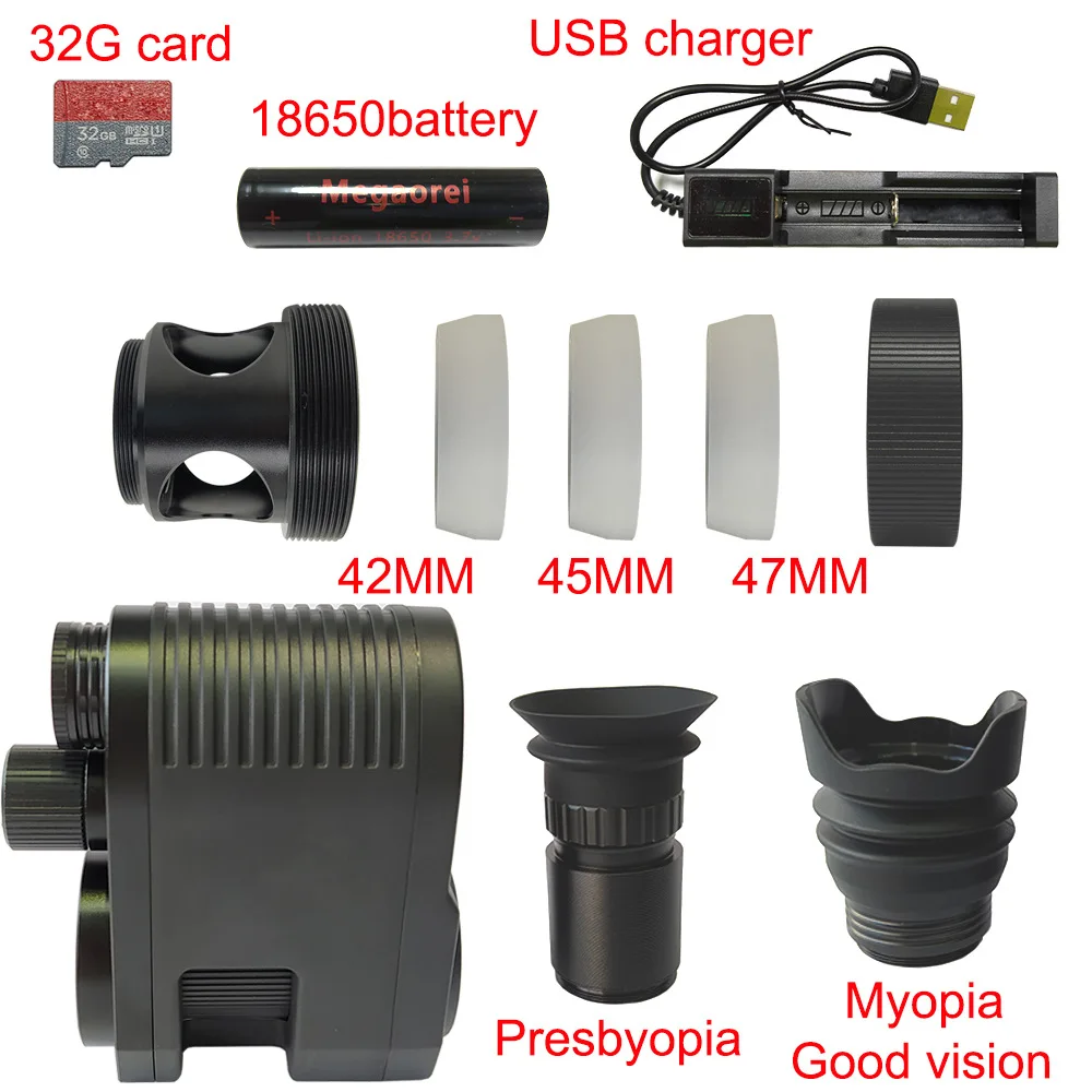 850NM IR Flashlight Integrated Night Vision Device HD 720P Video Recorder Hunting Camera for RifleScope Optical Sight Telescope