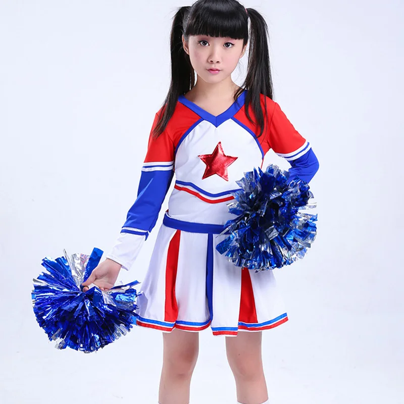 Kid Street Dance Hip Hop for Girls Cheerleader Uniform School Girl  Dance Costumes Child Sports Suit Children Stage Competition