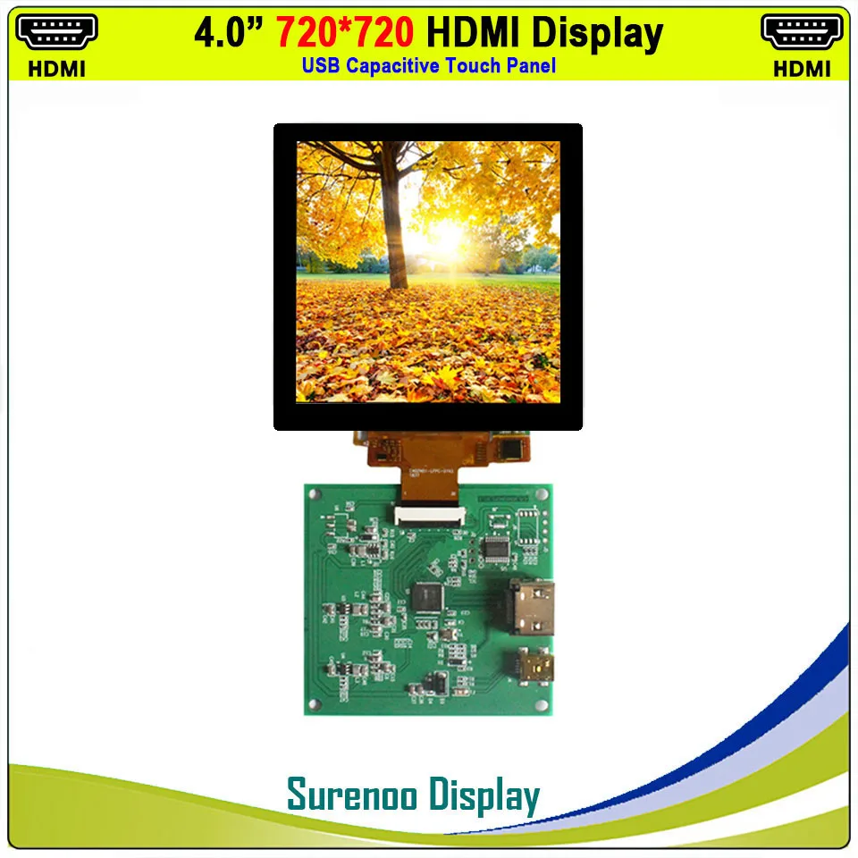 4.0 "2020X720 / 480X480 1:1 HDMI-متوافق مع شاشة مراقبة وحدة MIPI IPS LCD مع لوحة اللمس بالسعة USB