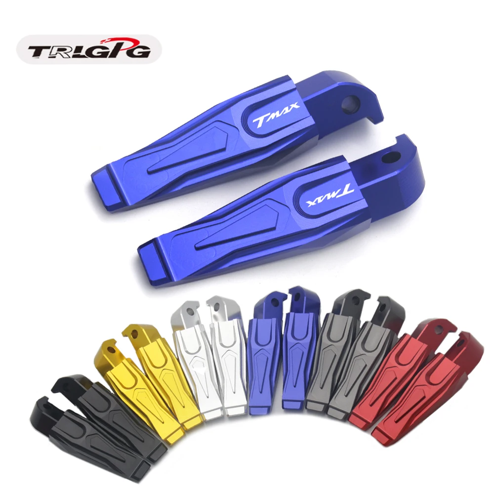 Reposapiés trasero para motocicleta, riel de aluminio CNC para pasajero, para Yamaha TMAX 500, TMAX 530, t-max500, T-MAX530 T MAX 500, 530