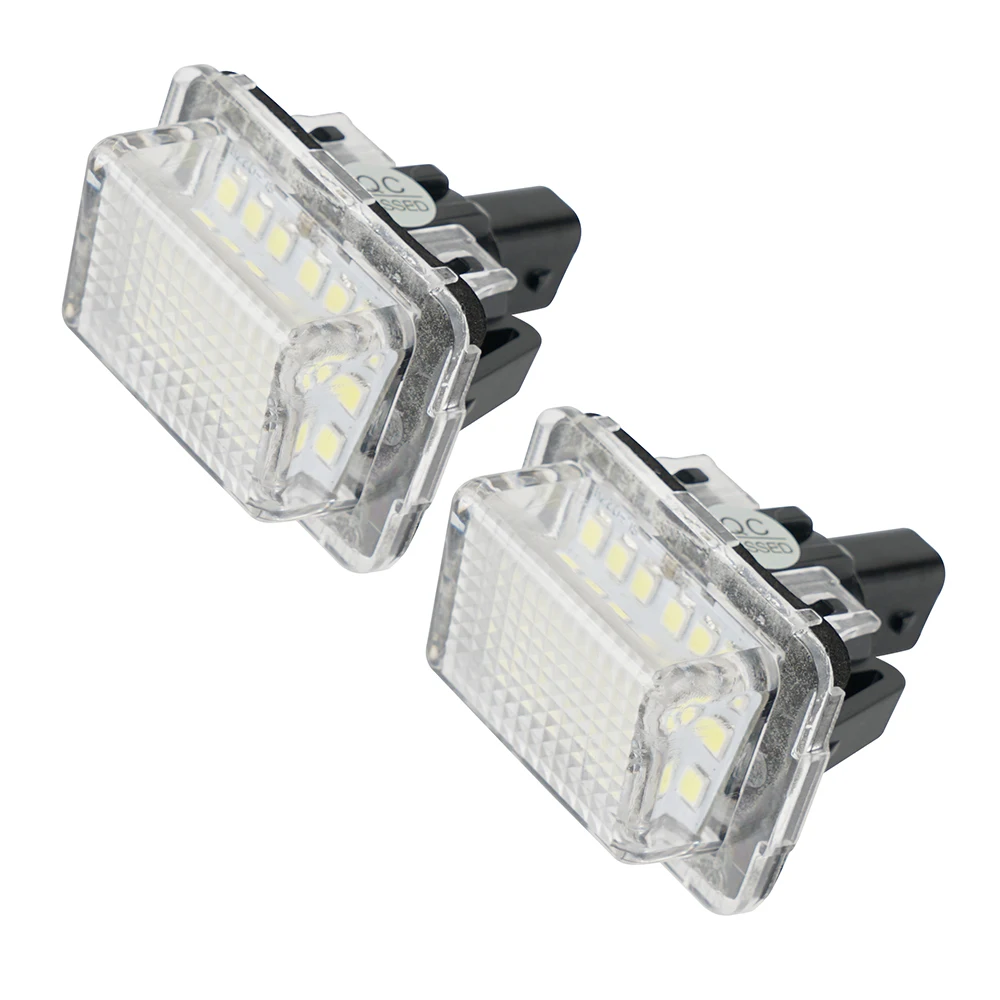 2Pcs Canbus 18LED License Number Plate Light Lamp For Benz W204/W205/W216/W218/W212/W221/W231/W222/CLA C207 C216 CL550