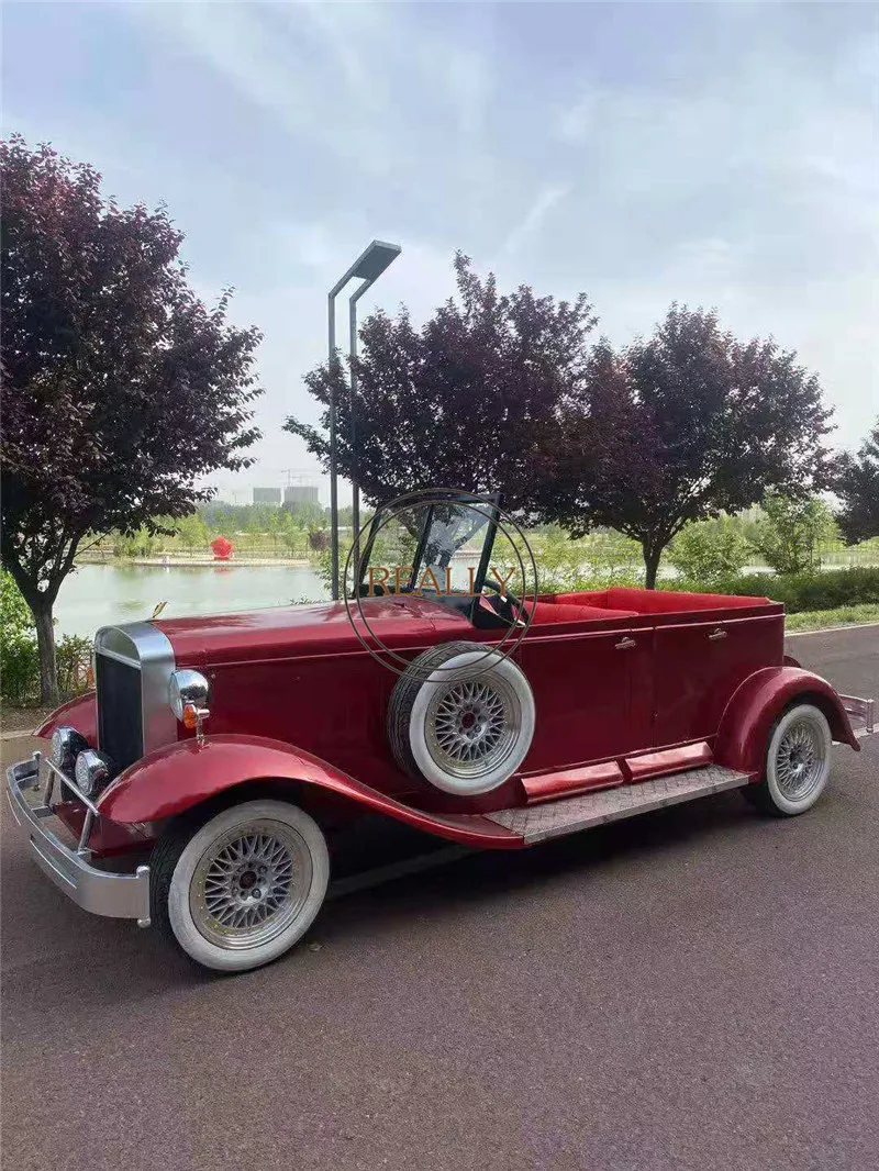 Carro elétrico, ônibus de turismo, turista, roadster carro com 4 lugares, cor personalizada, vintage, clássico, viagem, ônibus de cidade