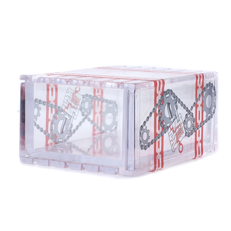 IQ Box Magic Tricks Can't Open The Transparent Box Magic Trick Props Secret Drawer Brain Teaser Educational Toys