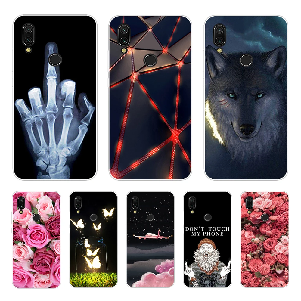 Funda For Xiaomi Redmi Note 7 Case RedmiNote 7 Black Silicone Soft Phone Case Redmi 7 7A Back Cover For Xiaomi Redmi 8A Case 8 A