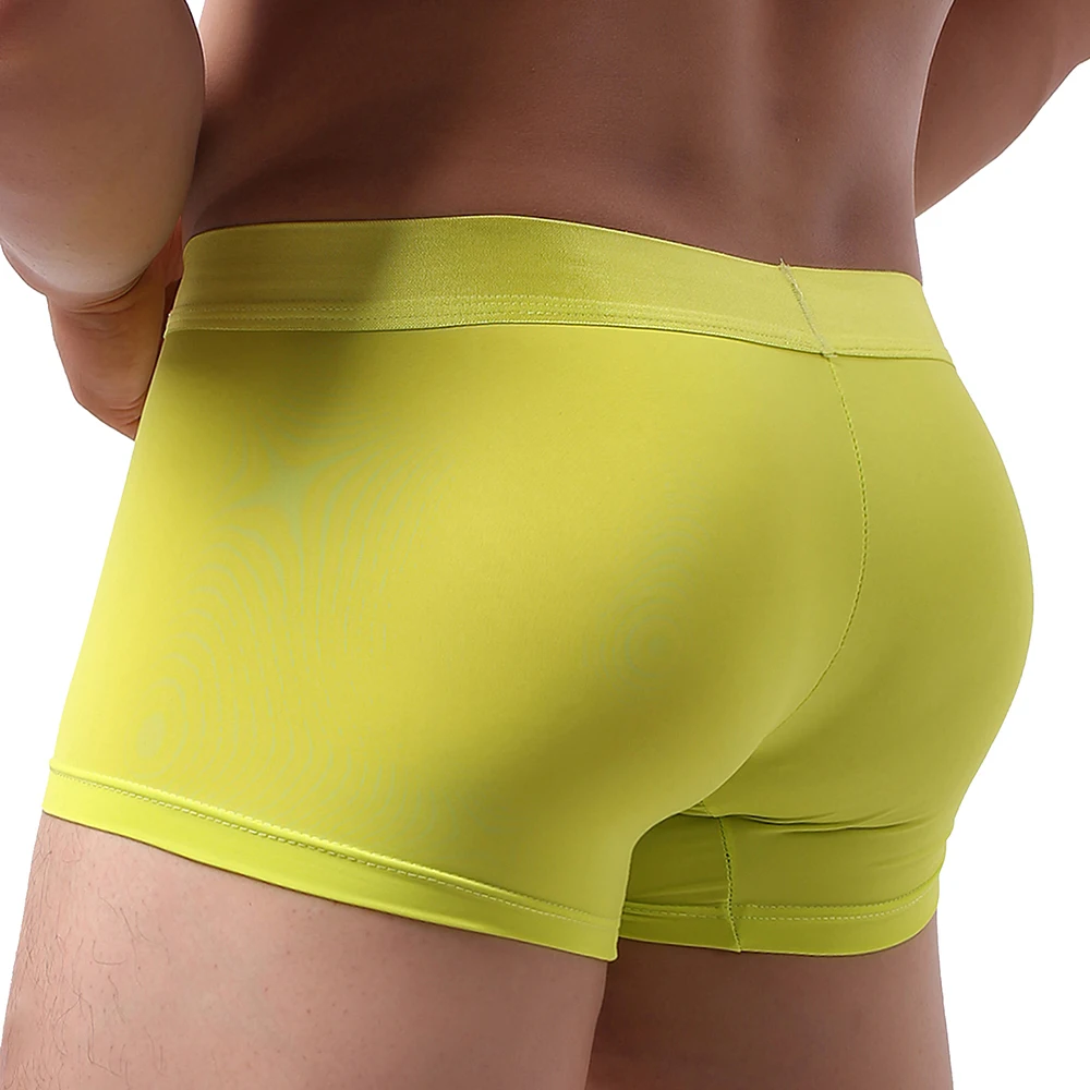 Men\'s Sporty Boxer Underwear Pouch Low Rise Shorts Sexy Bulge Under Panties