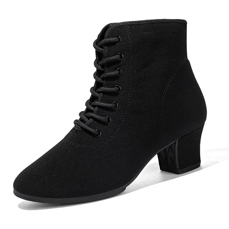 Women Professional Modern Tango Ballroom Latin Dance Oxford Zapatos Female Shoe Teacher Exercise Square Ventilation Soft Shoes