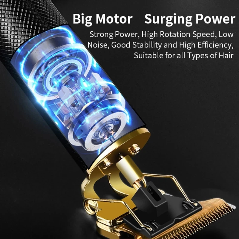 Профессиональная машинка для стрижки волос для мужчин, электрическая машинка для стрижки волос, супермощный мотор, триммер для волос, Легкая очистка, наборы для стрижки волос