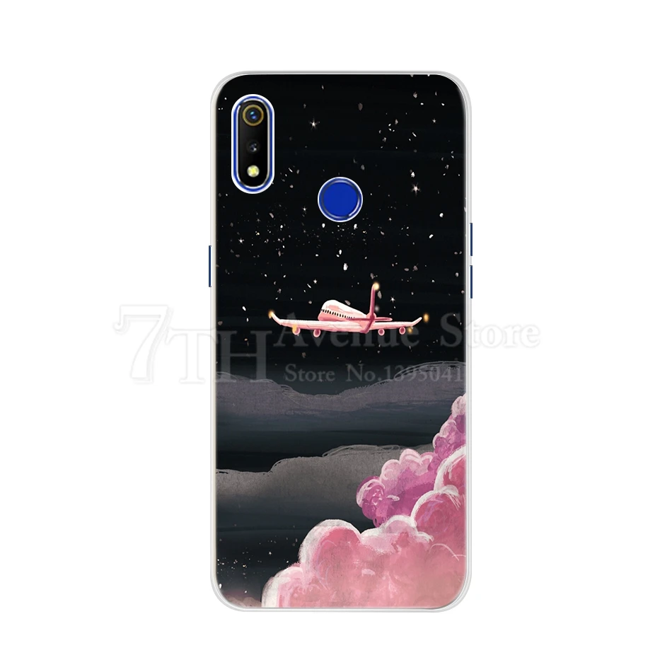 Shockproof Case For Realme 3 Pro Case Soft Silicon TPU Back cover For OPPO Realme 3 3i 3Pro RMX1851 RMX1825 Coque Funda 6.3inch