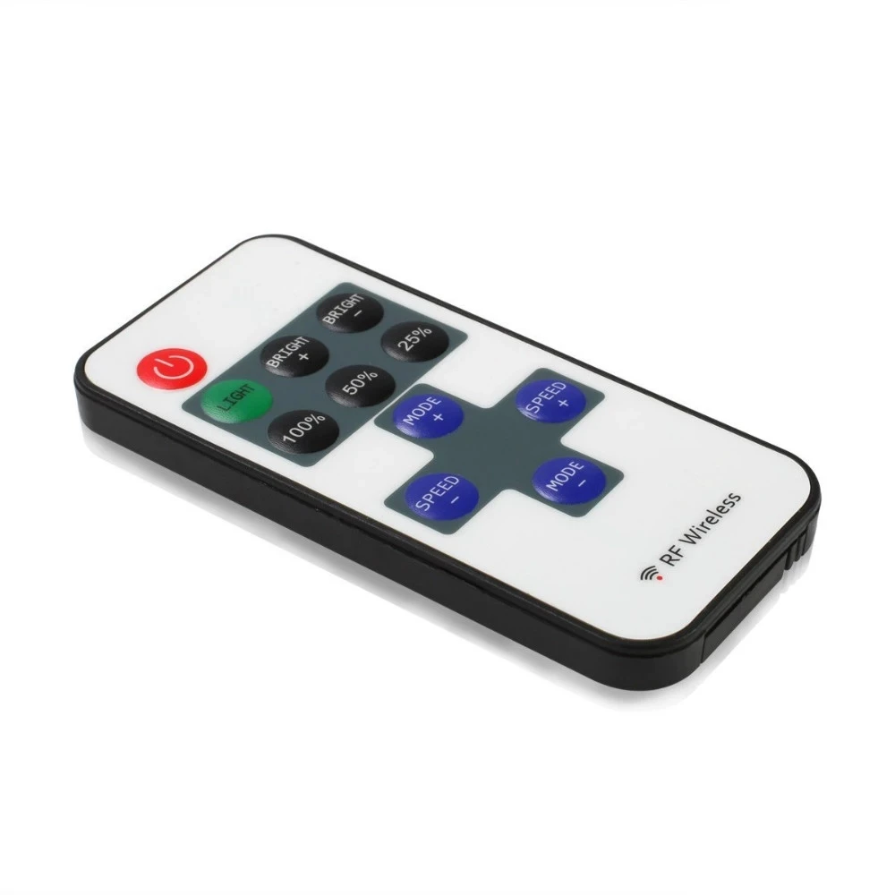 Led Dimmer Controller With RF Remote Control 5V 12V 24V 12A For Single Color Led Strip Wireless Control