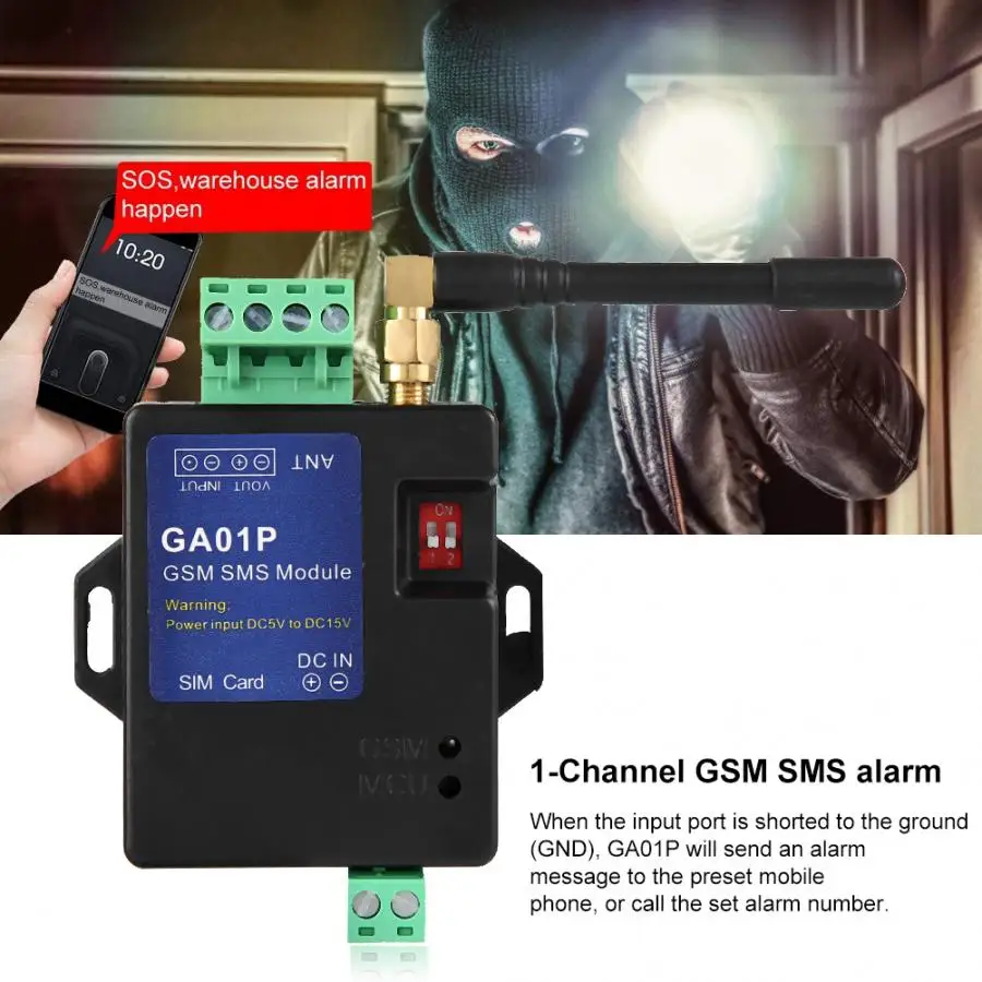 GA01P 3G GSM Alarm Systems SMS Call Alarms Security System rechargeable Battery for power failure alert GSM remote controller