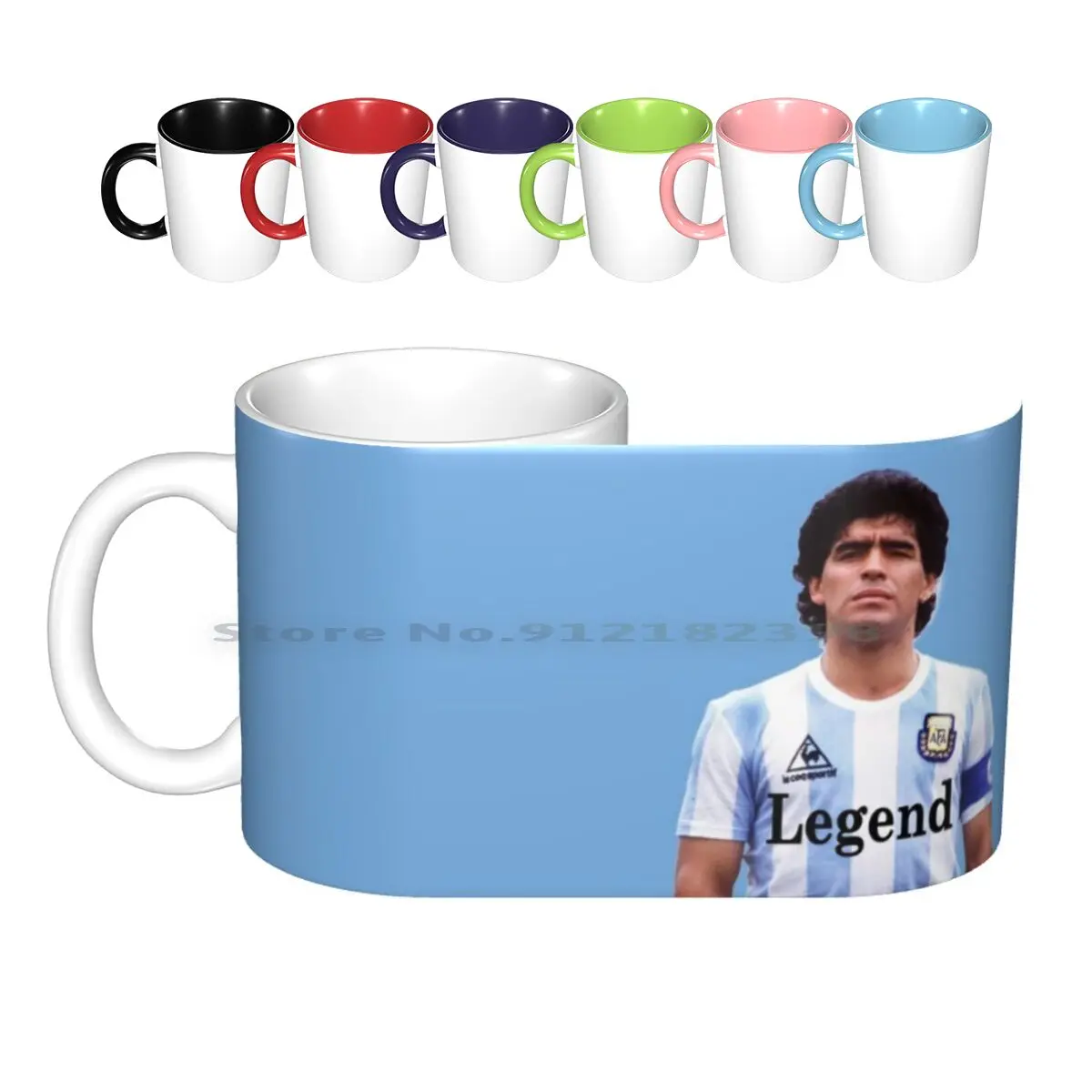 Maradona-El Diego , Legend Ceramic Mugs Coffee Cups Milk Tea Mug Maradona Eldiego Diego Maradona Maradona Footbal Argentina