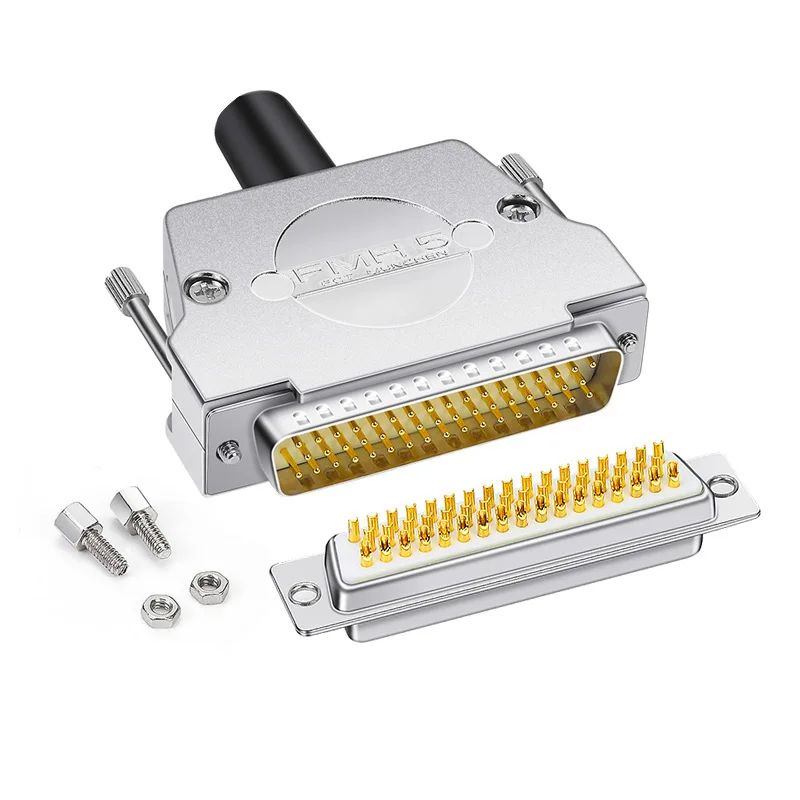 Сварочная головка DB50, штекер/гнездо, металлический корпус в комплекте, 2 ряда, 50-контактный последовательный порт, разъем, D-SUB 50 адаптеров