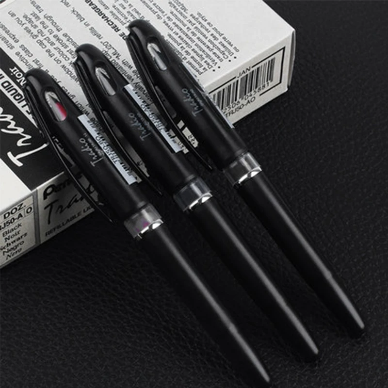 1Pcs Original Pentel TRJ50 Pen Advanced Felt Tip Pen 0.4mm 0.7mm Black/Red/Blue for Sketch Cartoons Design