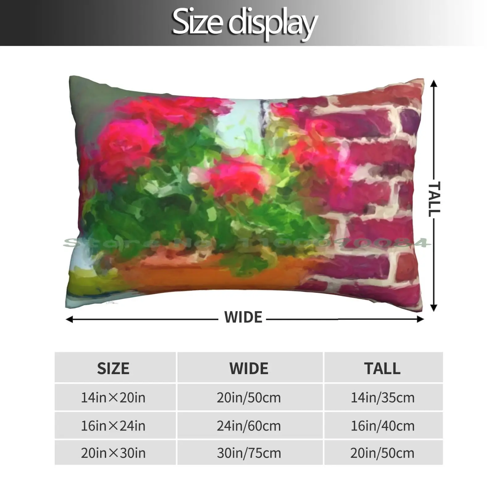 Flower Pot On Porch 1 Pillow Case 20x30 50*75 Sofa Bedroom Racing Ready To Race Hemmm Sport Long Rectangle Pillowcover Home