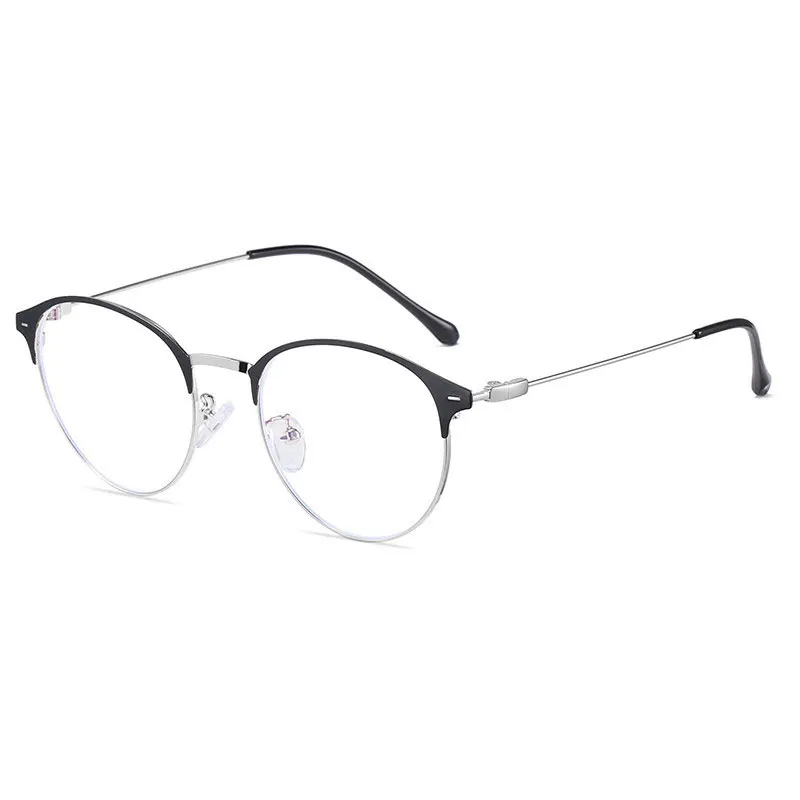 Metal Frame Glasses For Unisex Retro Optical Round  Eyewear Browline Frame Full Rim Myopia Spectacles Hot Selling