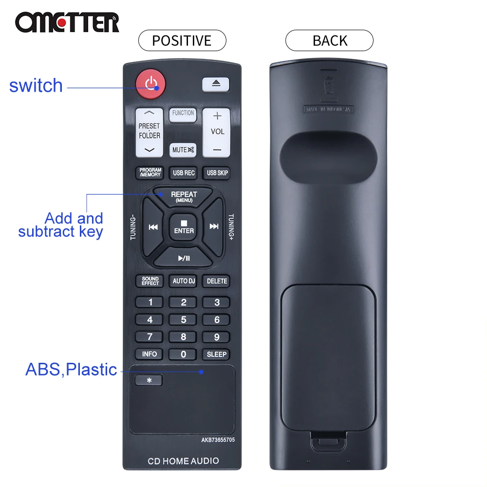 Télécommande pour système audio Hi Fi, AKB73655705, CM4230, CM6520, Cms6520f, Cms6520w, Nouveau