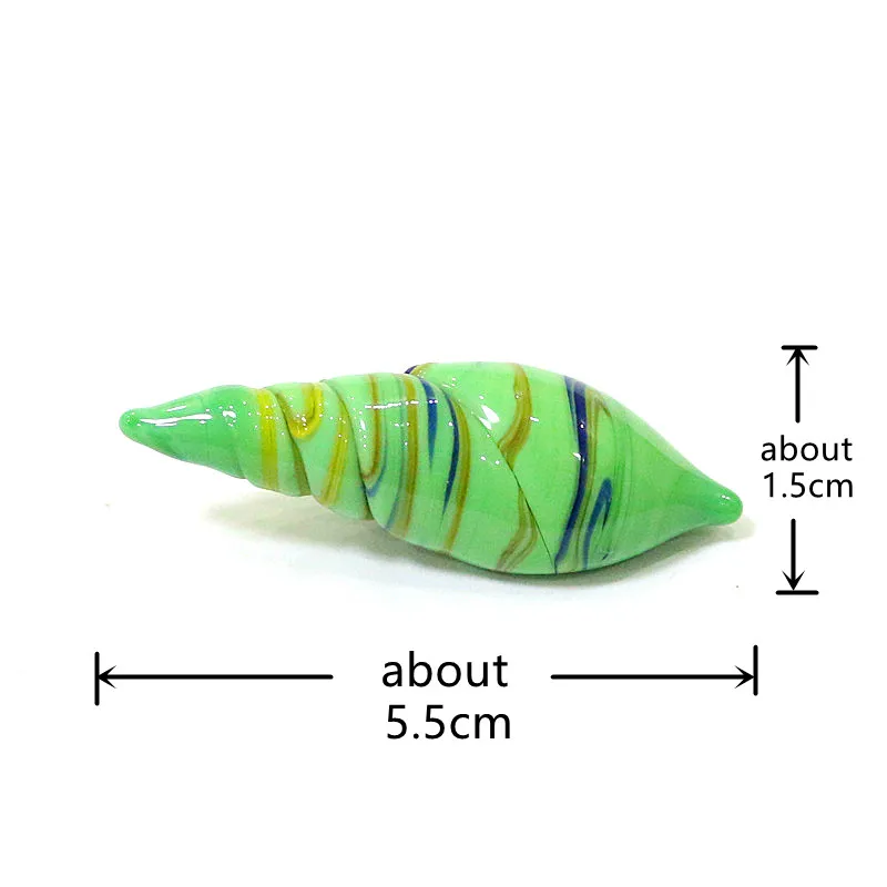 Cute Mini Glass Shell Conch Ornaments for Home Table Aquarium Decor Supplies Diy Fairy Garden Micro Landscape Bonsai Accessories