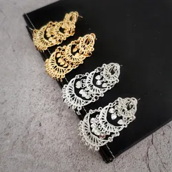 Stylish Bridal Earrings Luxury Gold Color Heart Shaped Pendant Earrings For Wedding Parties Jewelery
