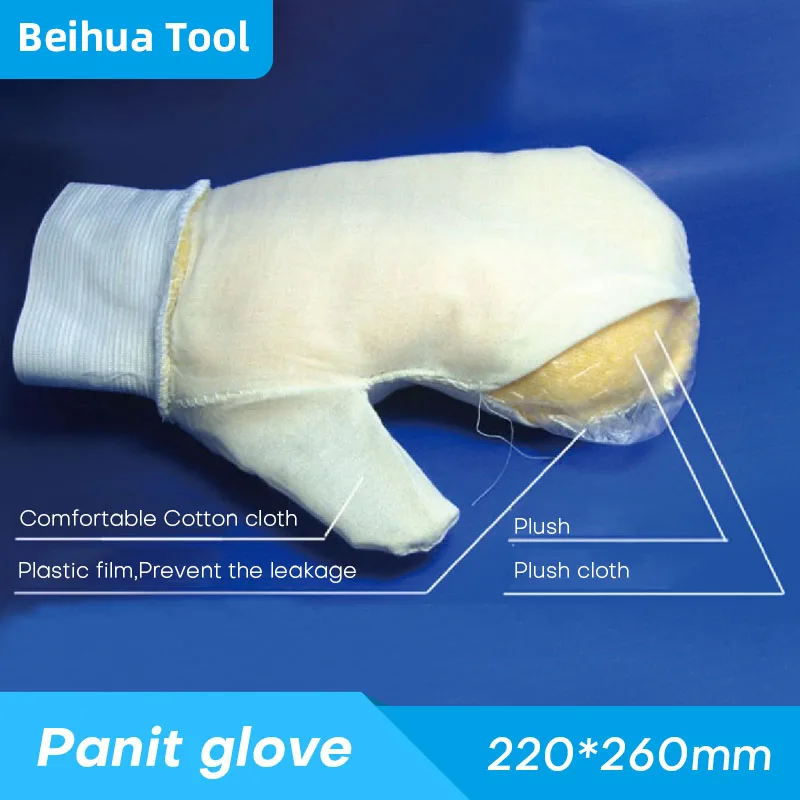 Guanti pennello per la decorazione della parete strumenti per la pittura artistica guanti per autolavaggio guanti lunghi per tubi in peluche guanti pennelli strumento Daub