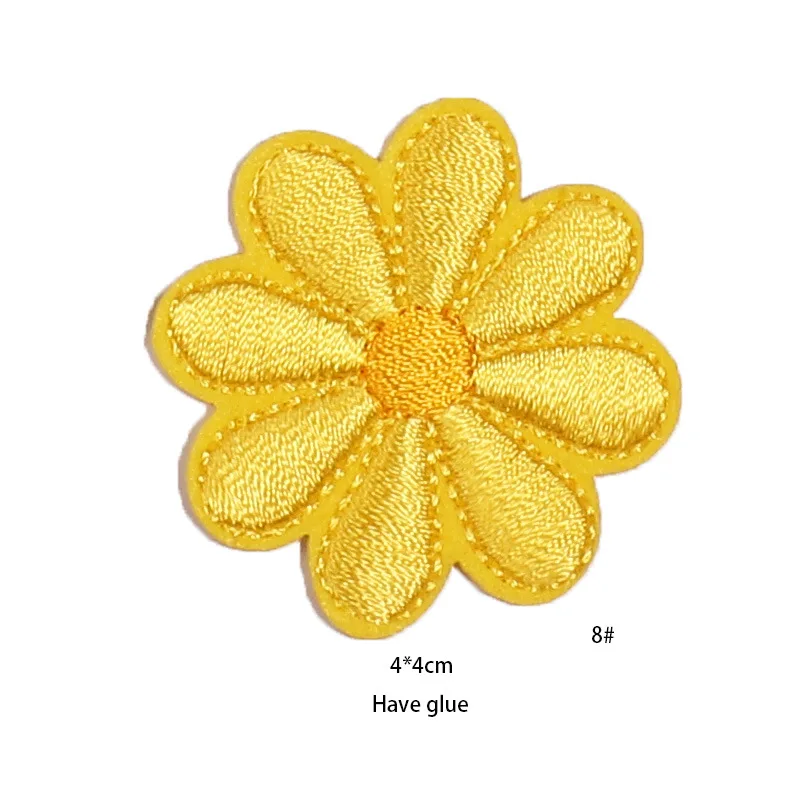 22Pcs Flower Embroidery Patch Iron on for Clothing Decoration Kids Girls Women Garments Patches Elegant Stickers