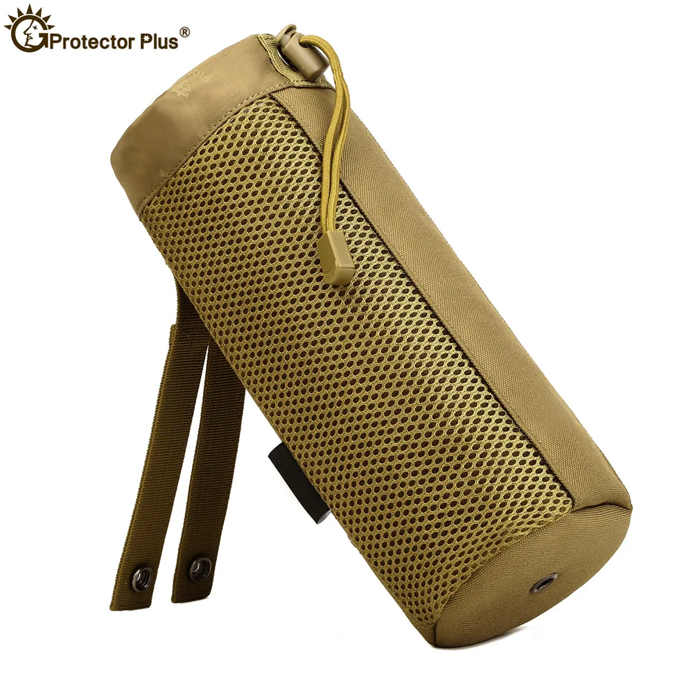 MOLLE System Single Water Bottle Climbing Bags Kettle Pouch Army Durable Men Travel Hiking Tactical Water Bag