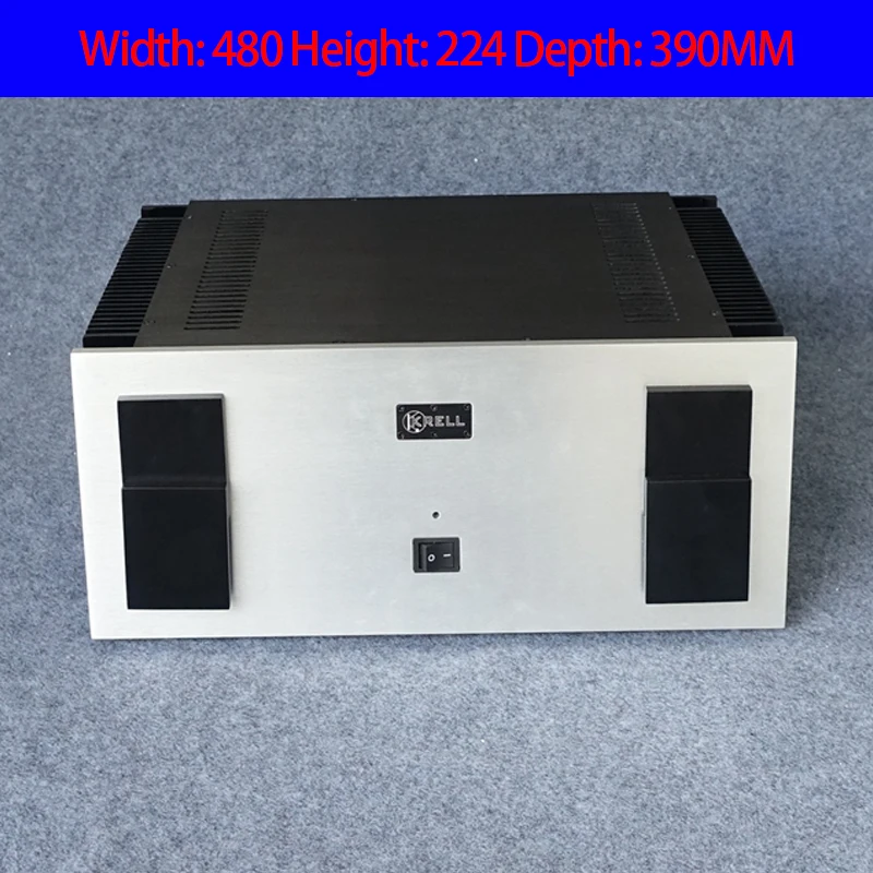 KYYSLB 480*224*390mm All Aluminum A50 Amplifier Chassis Box House DIY Enclosure Power Seat Switch Amplifiers Case Shell