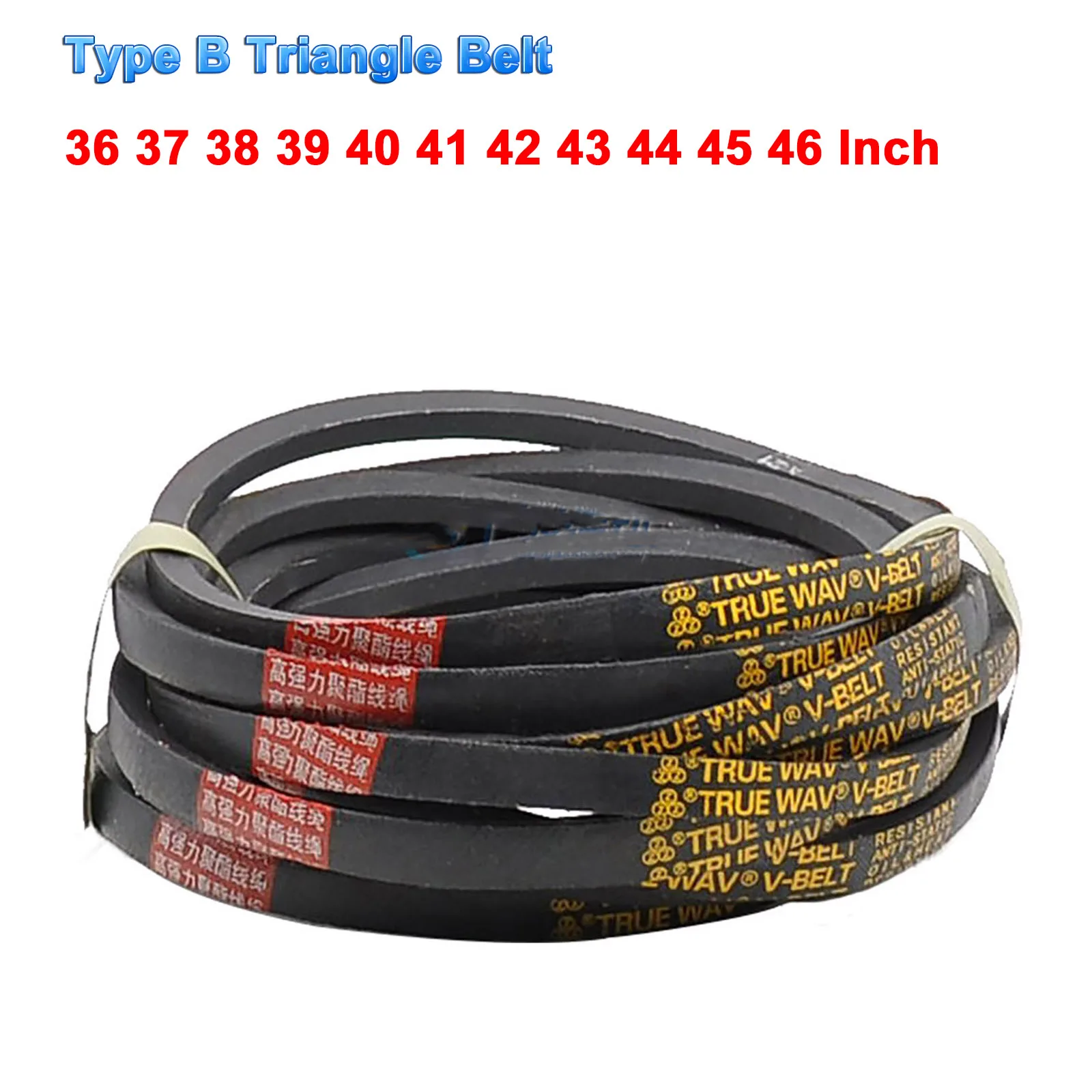 

1PCS Type B Rubber Triangle Belt B36 37 38 39 40 41 42 43 44 45 46 Inch High Wear-Resistant Automobile Equipment Agricultural