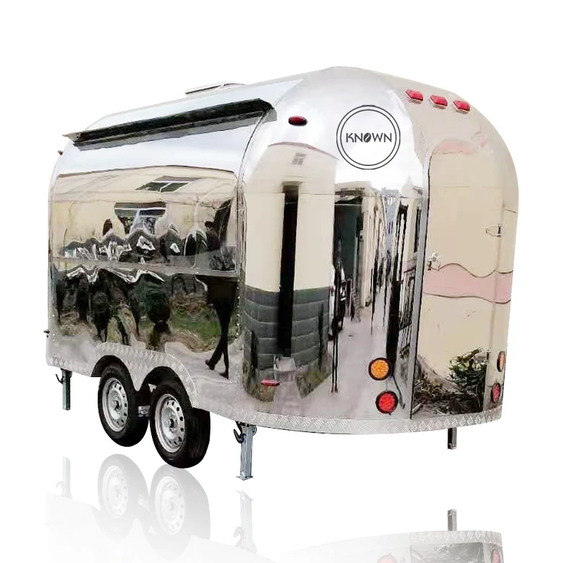 High Quality Customized Hot Dog Food Cart Pri Pancake Food Truck Trailer Bbq Grill Van