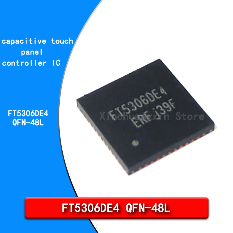 Original FT5306ED4 QFN-48L multi-touch function capacitive touch panel controller IC, built-in 8-bit microcontroller unit chip