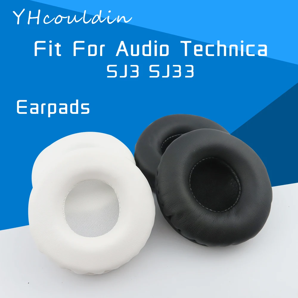 YHcouldin-almohadillas para auriculares de Audio TECHNIC SJ3 SJ33 ATH-SJ3, accesorios de cuero arrugado de repuesto para ATH-SJ33