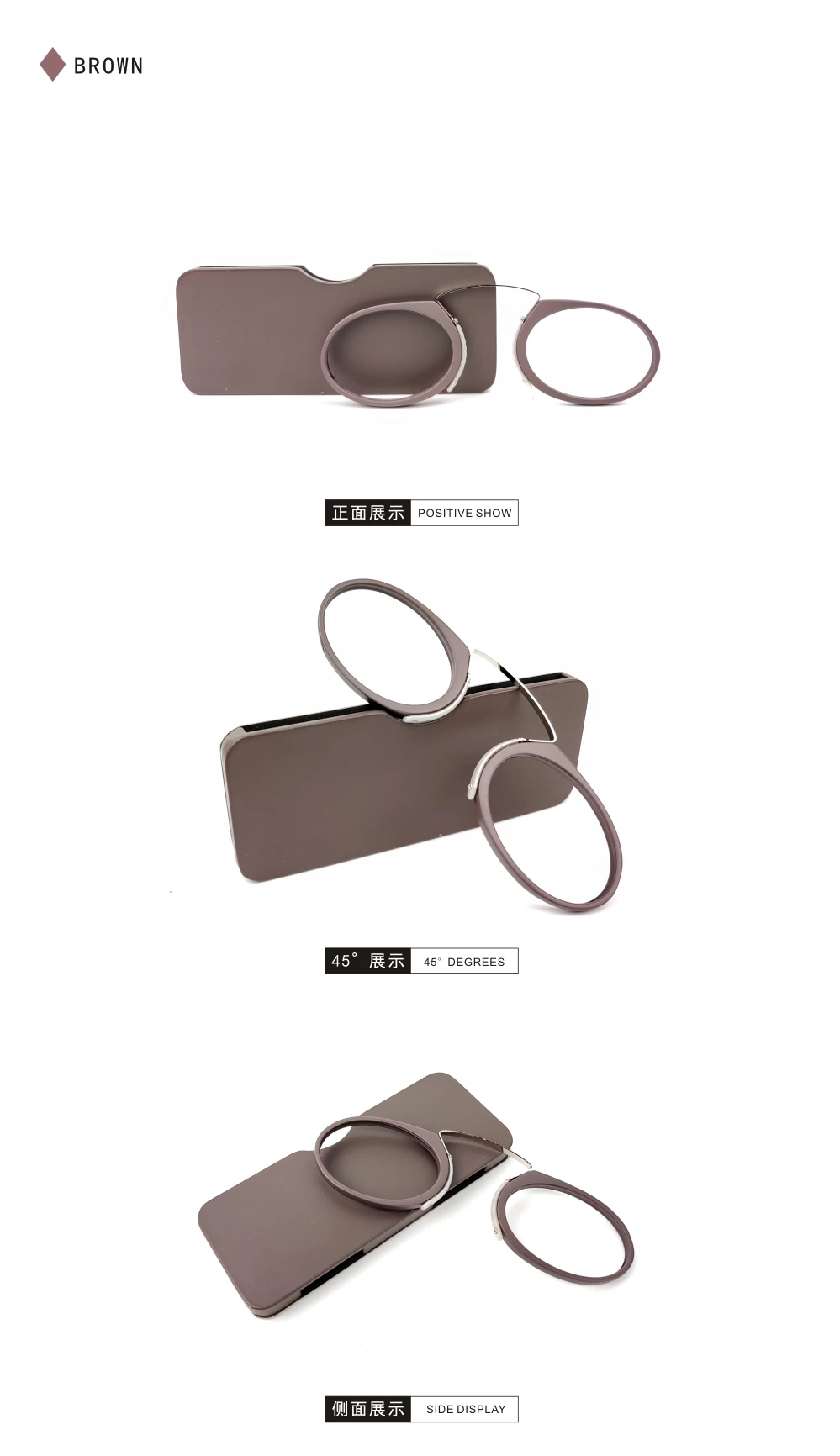 Pince-nez Vollformat-Lesebrille TR90 Tragbare Nase Männer Frauen Presbyopiebrille +1,0 +1,5 +2,0 +2,5 +3,0 +3,5 – Detail 13