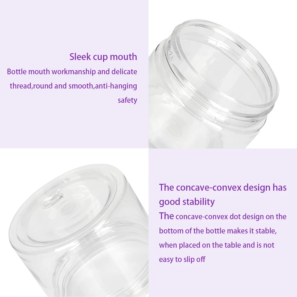 5Pcs Clear Refillable Bottle Jar Lid Empty Cosmetic Container Makeup Travel Cearm Bottle Jars 30/40/50/60/80ml 100ml 120ml 200ml