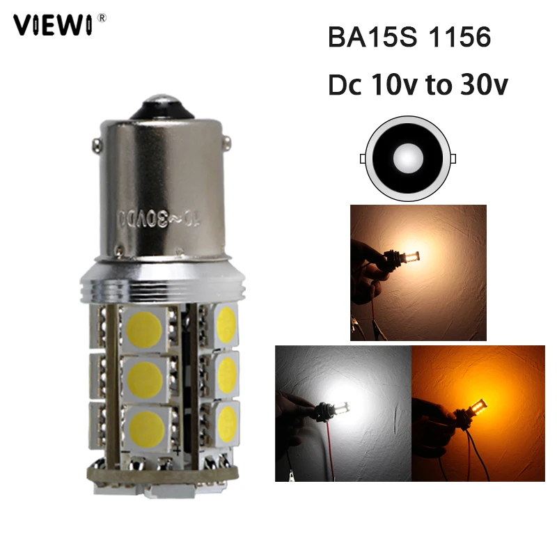 Bombillas Led Bulb On Car P21W 1156 BA15S Canbus 12v 24v Truck Vehicle Backup Reverse Light Auto Tail Lamp Super 3W 12 24 V Volt