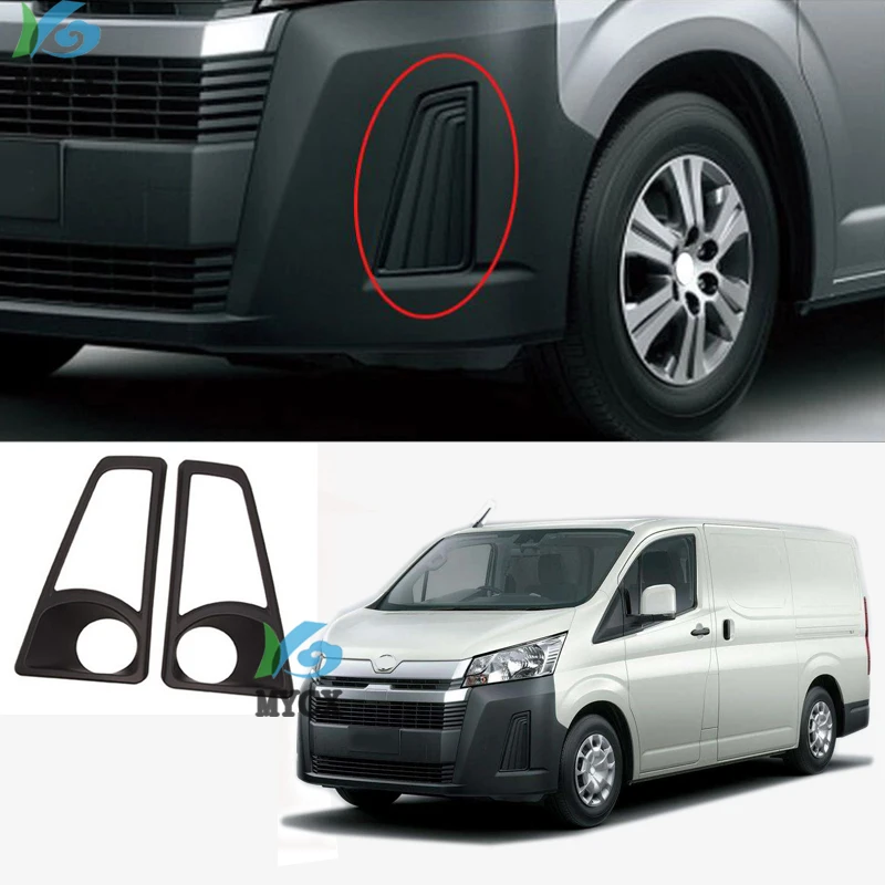 

For -Toyota HiAce Sixth generation (H300) 2019 2020 Car Accessories Front Fog Light Lamp Cover Trim Molding Bezel Garnish