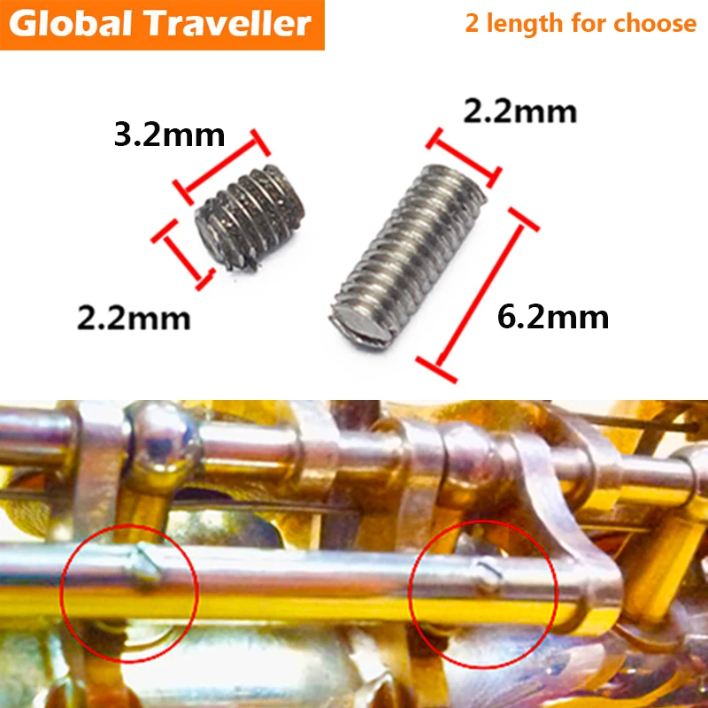 5 pieces/lot Saxophone cork screw adjustment Saxophone adjustment screw Saxophone accessories parts repair