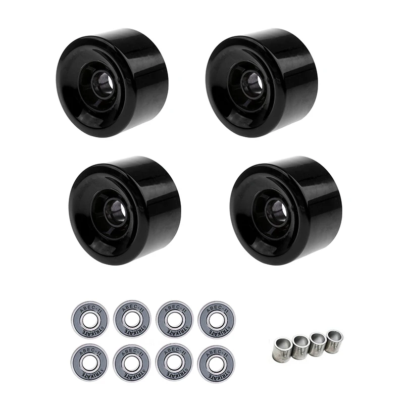 83*52Mm Longboard Wheels Pro Skateboard PU Lembut Besar Roda 4Pcs Roda Skateboard ABEC-11 Bantalan