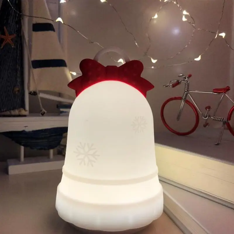 LED Bell Shape Night Lamp Creative Silicone USB Recharging Night Lamp For Home Bedroom Livingroom