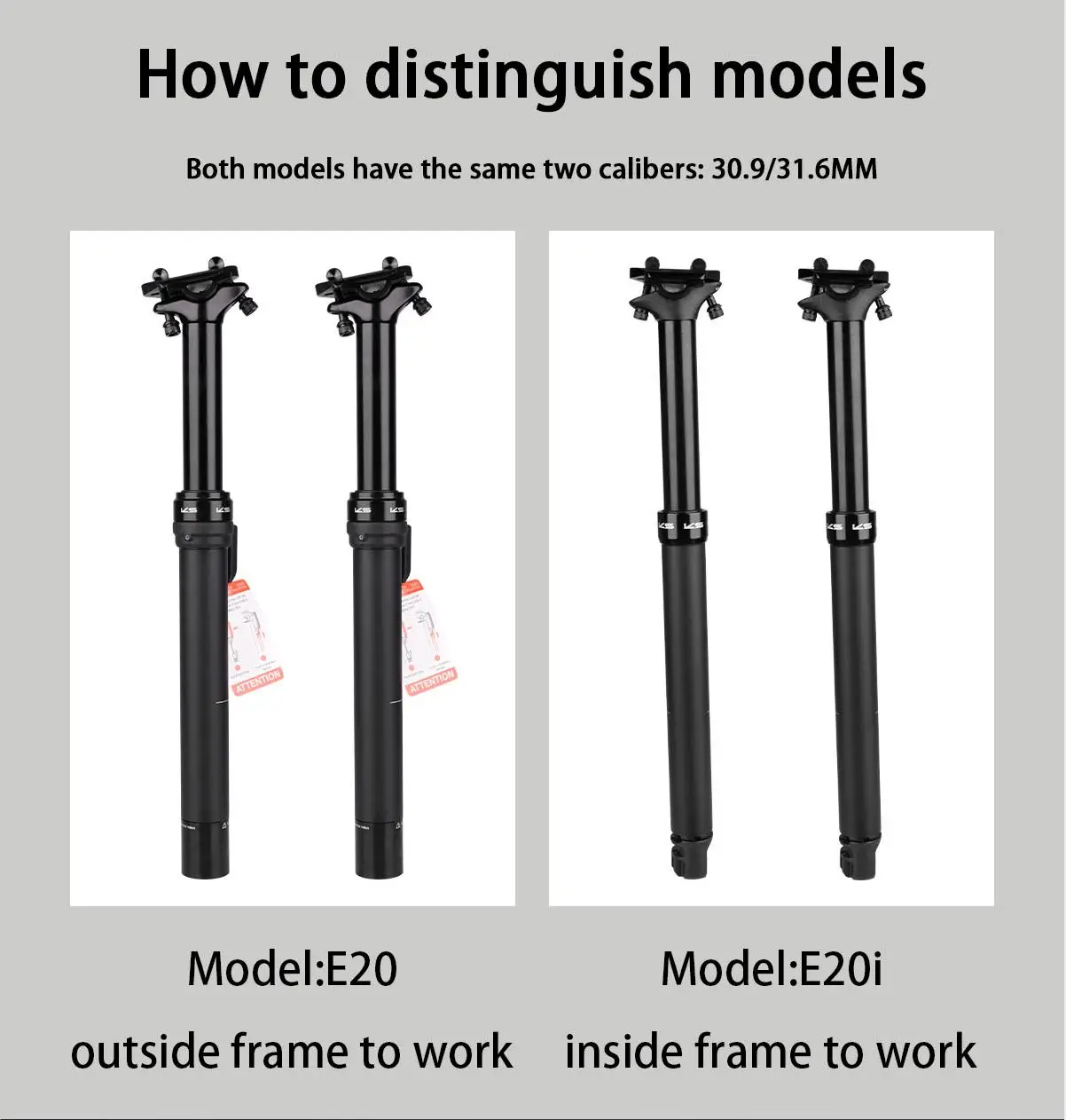KS E20/E20-i 27.2 Sestpost Travel 100 125mm Remote Control Dropper KS Saddle Post 30.9/31.6mm Bike Saddle Post Travel 125mm