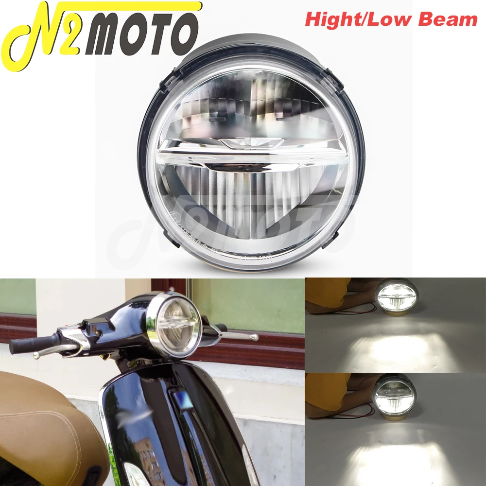 

For Primavera 150 S 3V IE I-get Touring 2017 2018 2019 Hi/Lo Beam LED Headlight Headlamp E13 E-Mark Approved Front Light Lamp