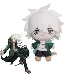 Colgante de peluche Danganronpa de 15cm, llavero de muñeco de peluche Nagito Komaeda, accesorios de bolsa, llavero de accesorios de Cosplay, regalo de juguete para fanáticos