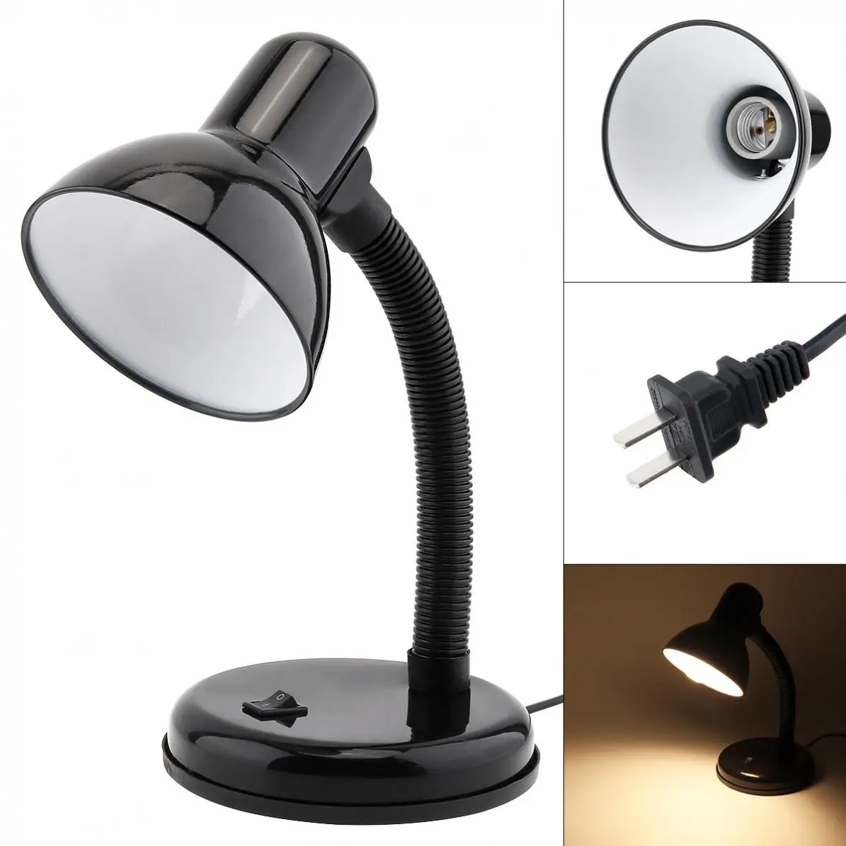 

7W Vintage LED Metal Hose Iron Art Table Lamp Eye Protection Portable Office Study Learning Desk Lamp for Children / Office