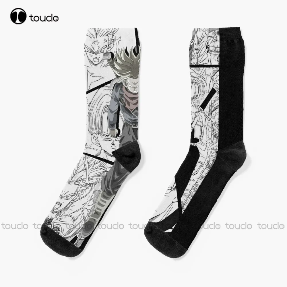 

Trunks manga version Dragon super Socks girls soccer socks Personalized Custom Unisex Adult Teen youth Socks Christmas gift