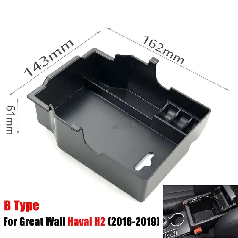 Automobile Armrest Storage Box For Great Wall Haval H2 H6 H7 H7L H9 Center Console Container Storage Organizer car Accessories